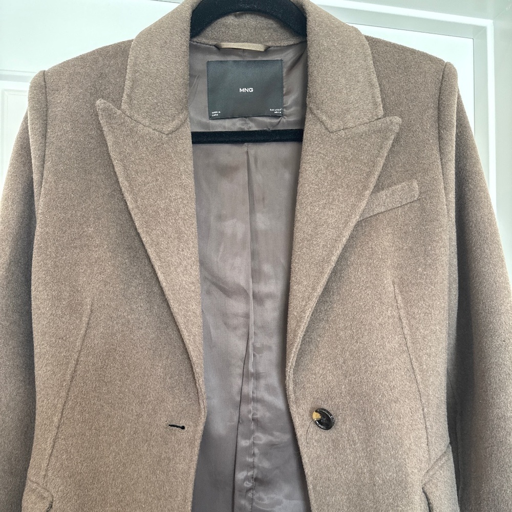 Handmade Mango wool blend coat